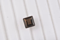 Smoky Quartz (Sqr 7 mm) 1.57 ctw Loose Gemstone