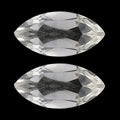 AA White Topaz Set of 2 (Mqr 5x2.5 mm) 0.28 ctw Loose Gemstone - Sticky add to cart bar