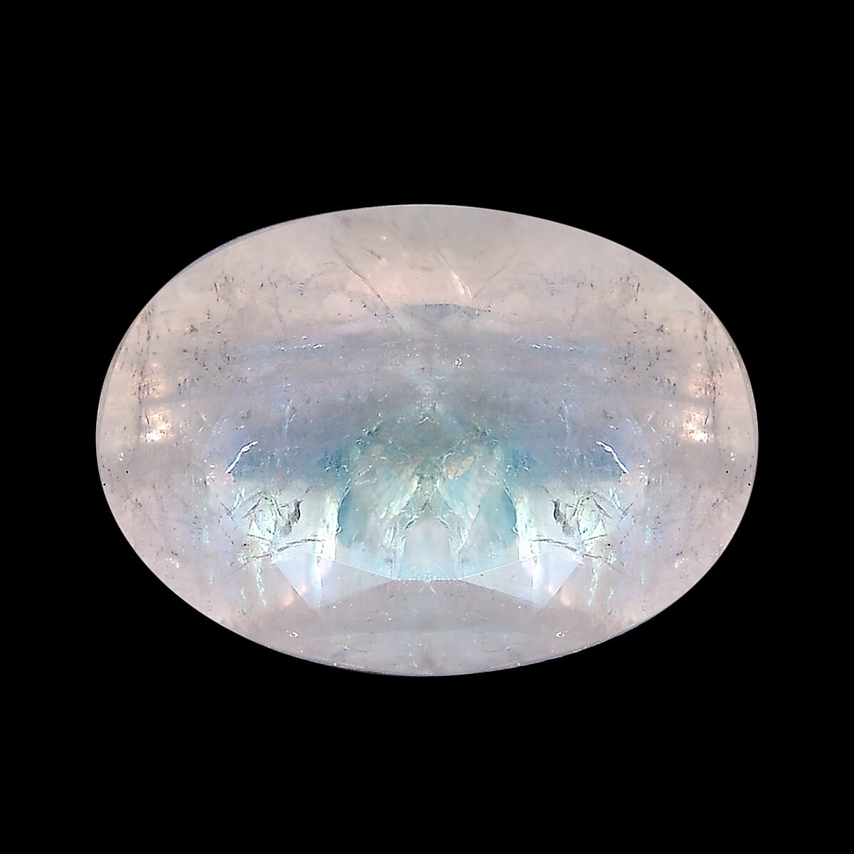 Rainbow Moonstone (Oval 7x5 mm) 0.63 ctw Loose Gemstone
