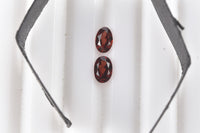 Set of 2 AA Mozambique Garnet (Oval 6x4 mm) 1.01 ctw Loose Gemstone