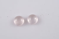 Set of 2 Galilea Rose Quartz (Rnd 8 mm) 3.47 ctw Loose Gemstone