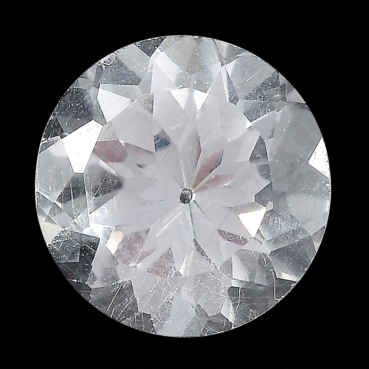 AA White Topaz (Rnd 8 mm) 1.87 ctw Loose Gemstone