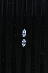 AA Rainbow Moonstone Set of 2 (Mrq 5x2.5 mm) 0.25 ctw Loose Gemstone