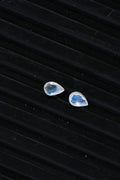 Set of 2 AA Rainbow Moonstone (Pear 6x4 mm) 0.82 ctw Loose Gemstone - Sticky add to cart bar