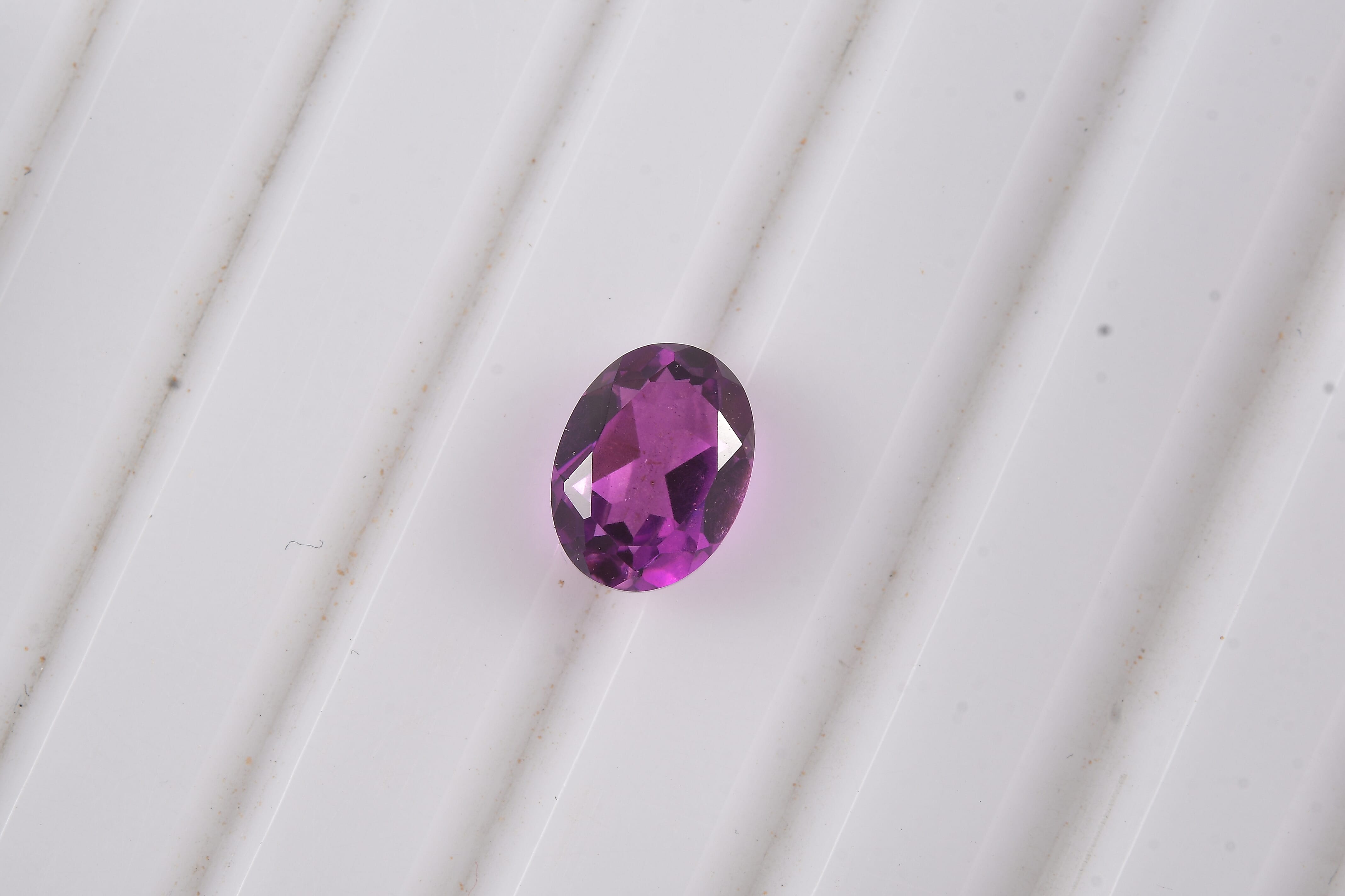 African Lilac Triplet Quartz (Ovl 8x6 mm) 1.43 ctw Loose Gemstone