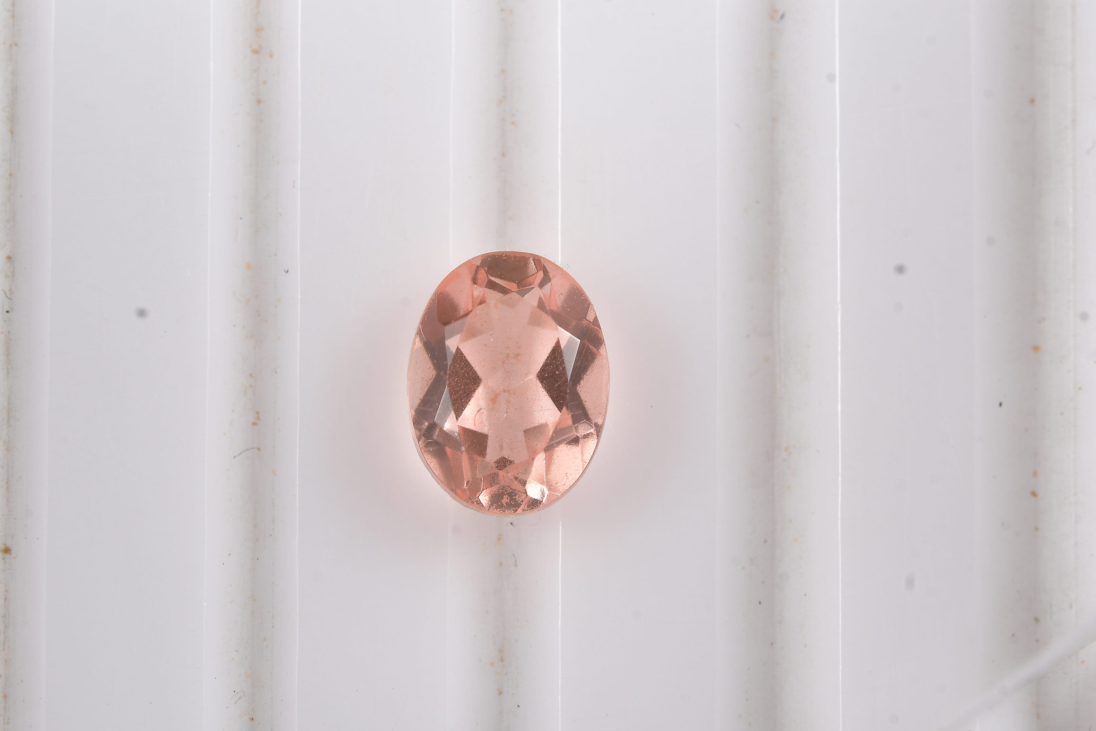 Morganite Triplet Quartz (Ovl 8x6 mm) 1.16 ctw Loose Gemstone