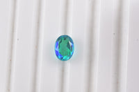 Paraiba Peacock Triplet Quartz (Ovl 8x6mm) 1.43 ctw Loose Gemstone
