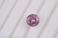 Simulated Pink Diamond (Rnd 9mm) 4.47 ctw Loose Gemstone