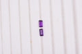 African Amethyst Set of 2 (Bgt 5x2.5 mm) 0.44 ctw Loose Gemstone - Sticky add to cart bar