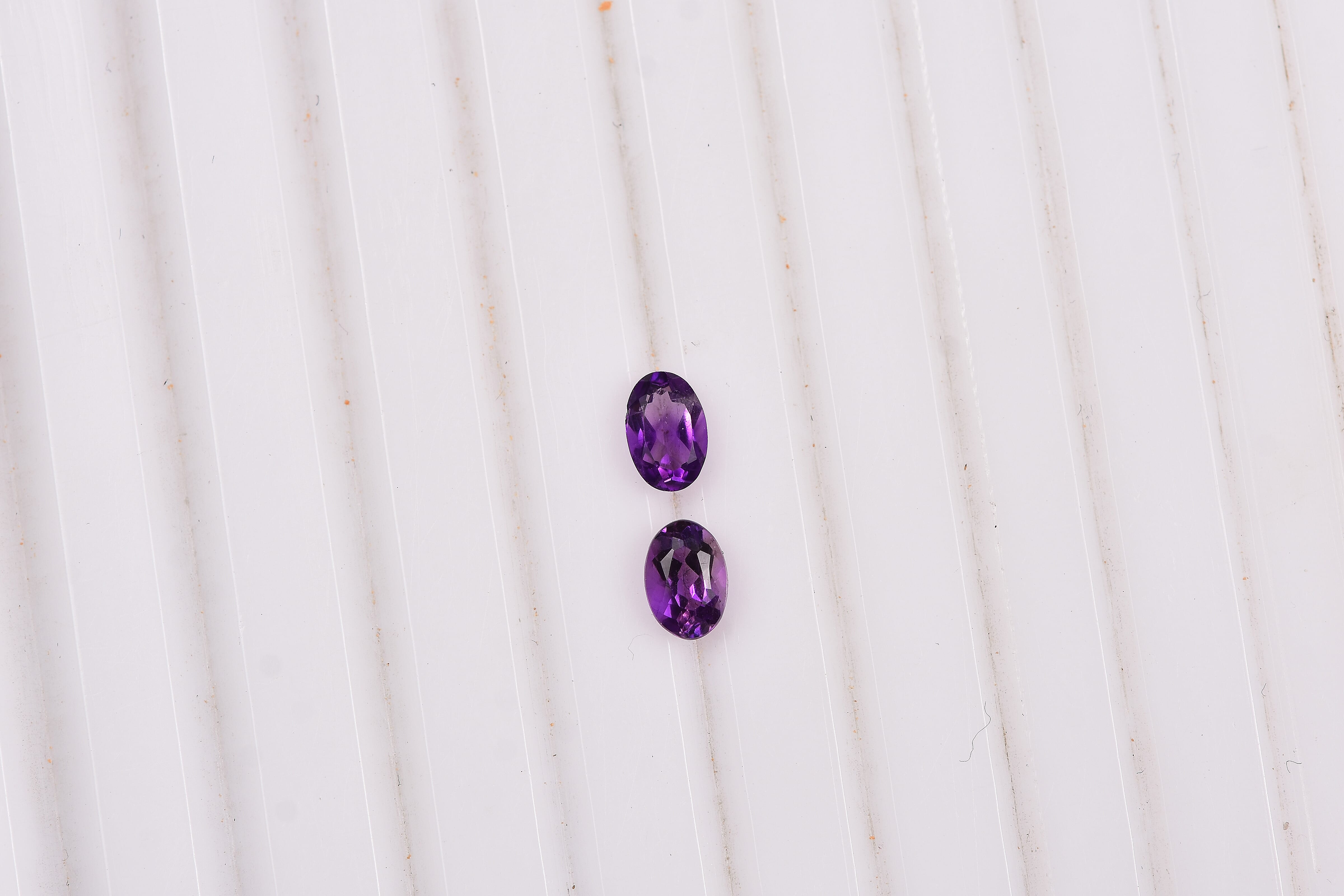 AA African Amethyst (Ovl 6x4 mm) 0.66 ctw Loose Gemstone