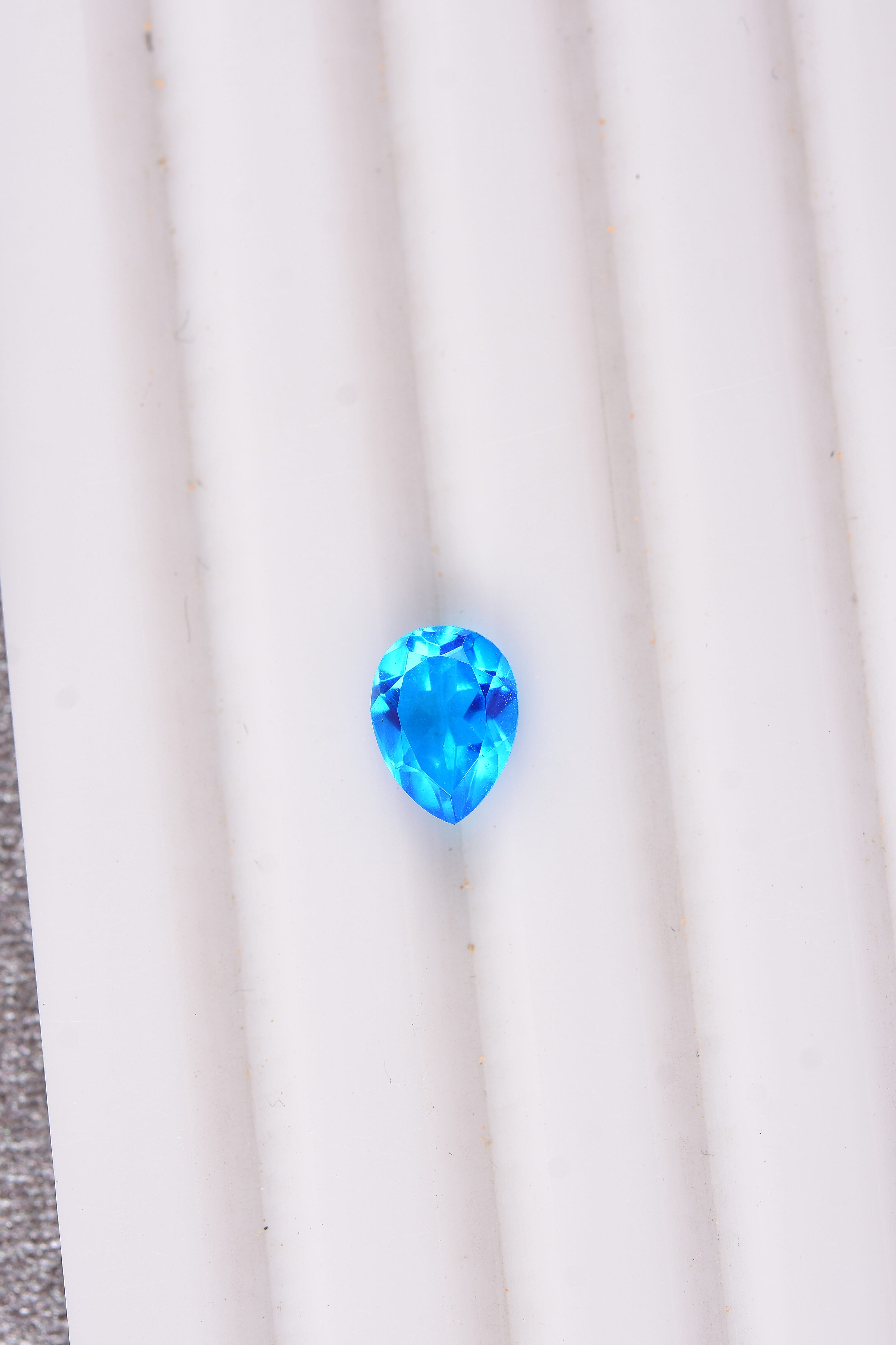 Caribeabn Quartz (Pear 8x6 mm) 1.16 ctw Loose Gemstone
