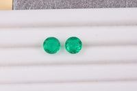 Emeraldine Triplet Quartz (Rnd 8 mm) 4.39 ctw Loose Gemstone