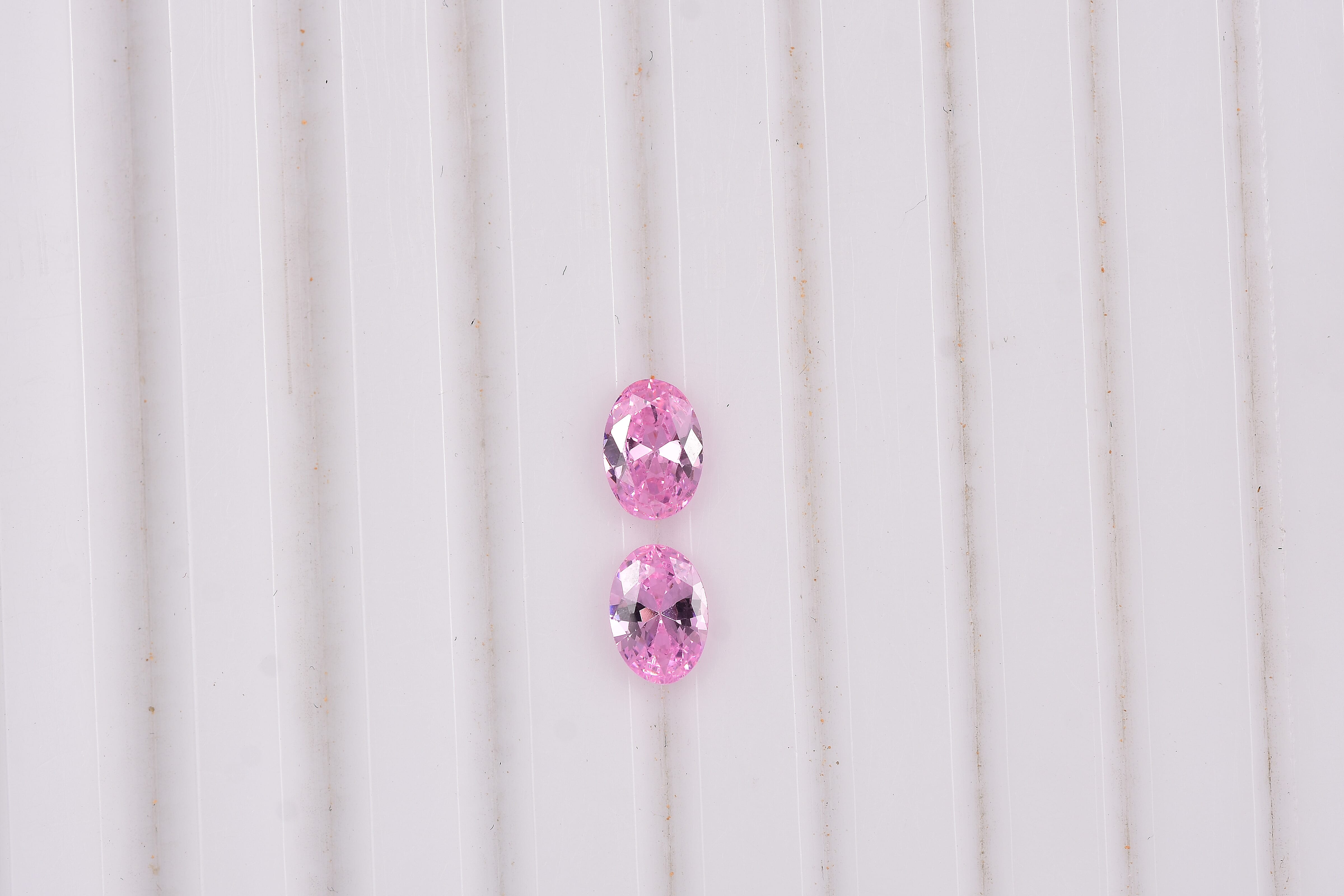 Simulated Pink Diamond (Ovl 7x5mm) 2.24 ctw Loose Gemstone