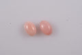 AA Peruvian Pink Opal Set of 2 (Oval 6x4 mm) 0.73 ctw Loose Gemstone - Sticky add to cart bar