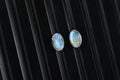 Rainbow Moonstone (Oval 6x4 mm) 0.77 ctw Loose Gemstone - Sticky add to cart bar