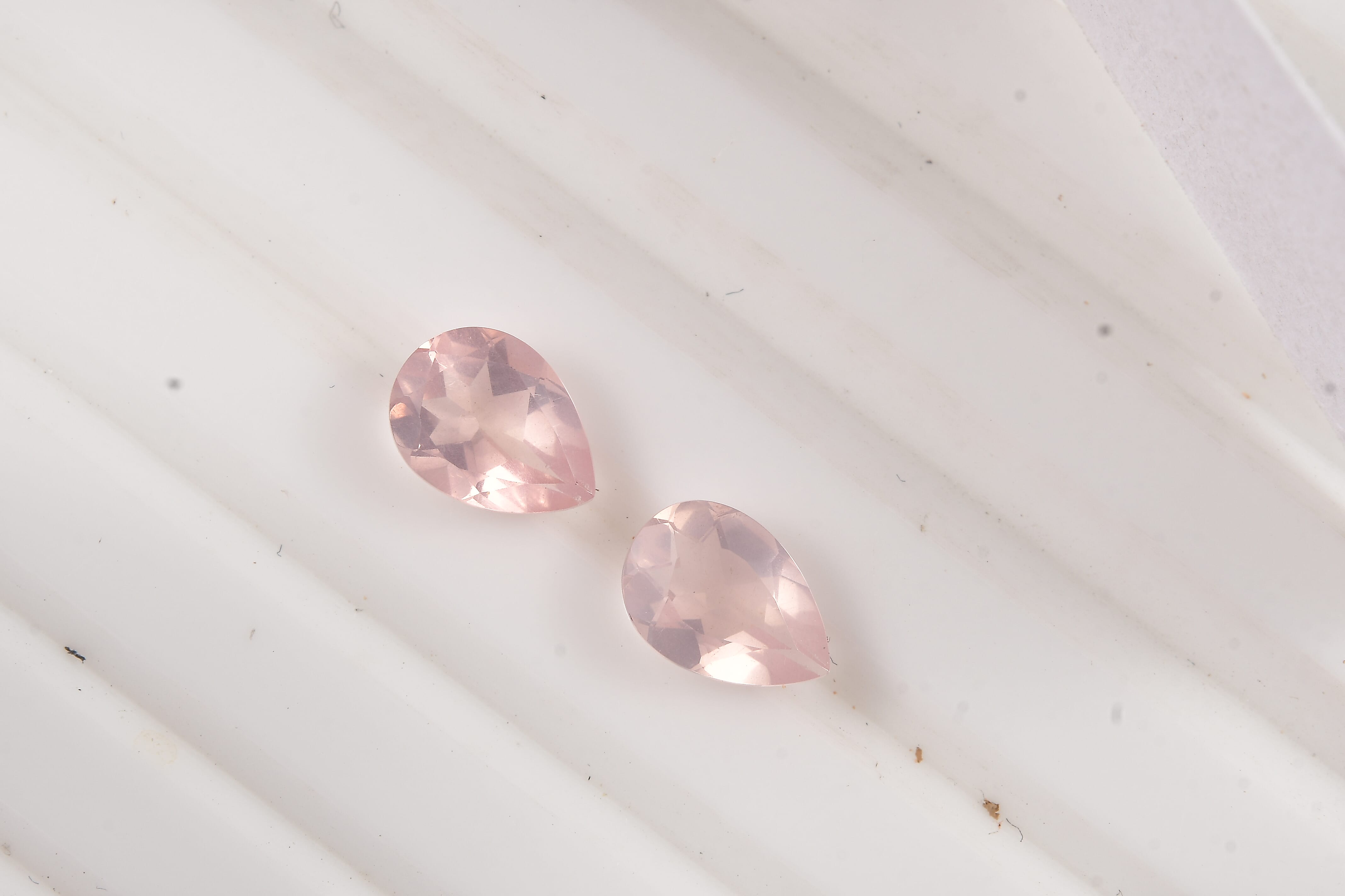 Galilea Rose Quartz (Pear 7x5 mm) 1.08 ctw Loose Gemstone