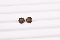Smoky Quartz (Rnd 6 mm) 1.35 ctw Loose Gemstone