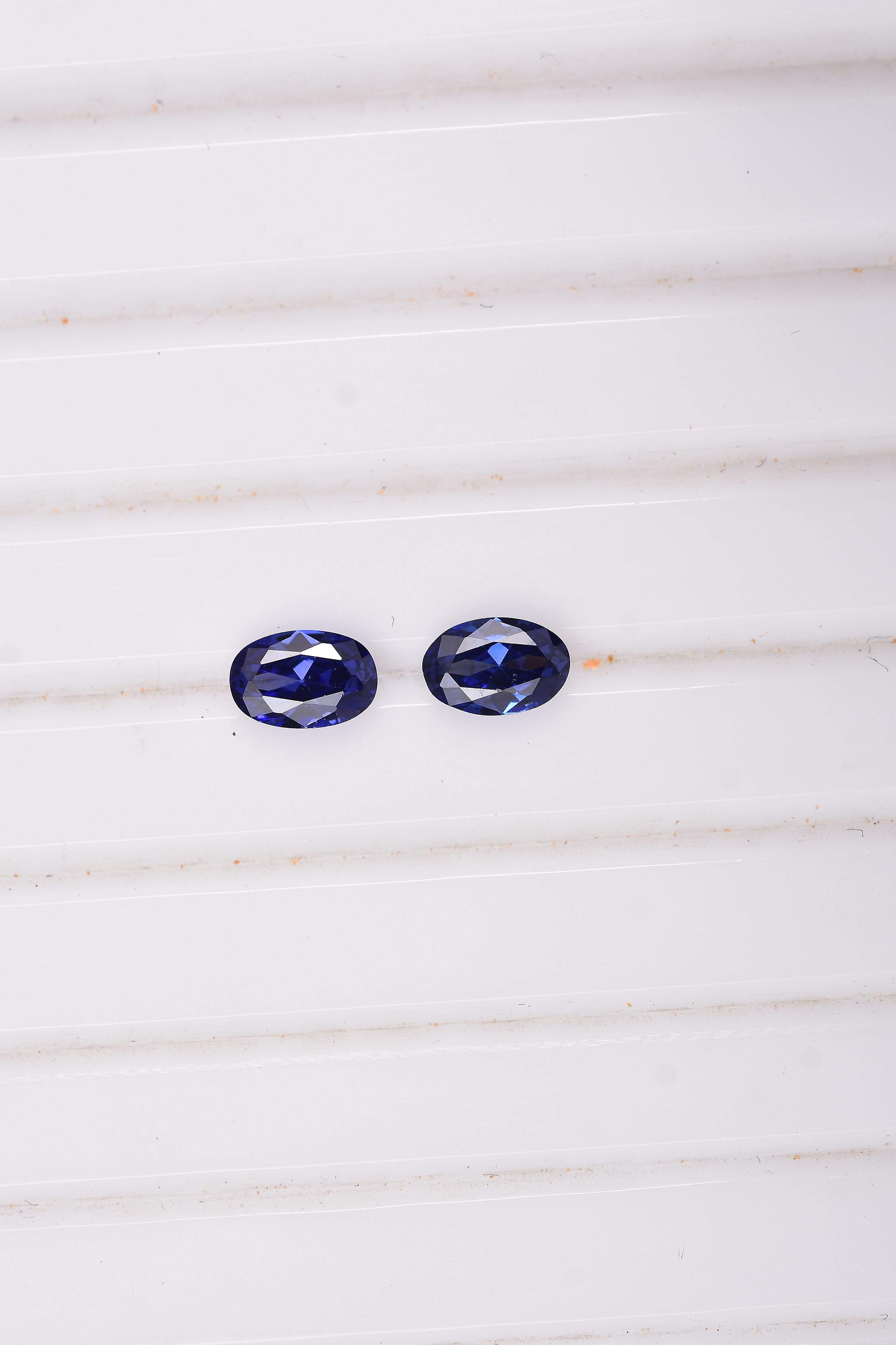 Simulated Tanzanite Color Diamond (Ovl 6x4mm) 1.33 ctw Loose Gemstone