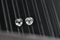 AA White Topaz Set of 2 (Hrt 5mm) 1.02 ctw Loose Gemstone - Sticky add to cart bar