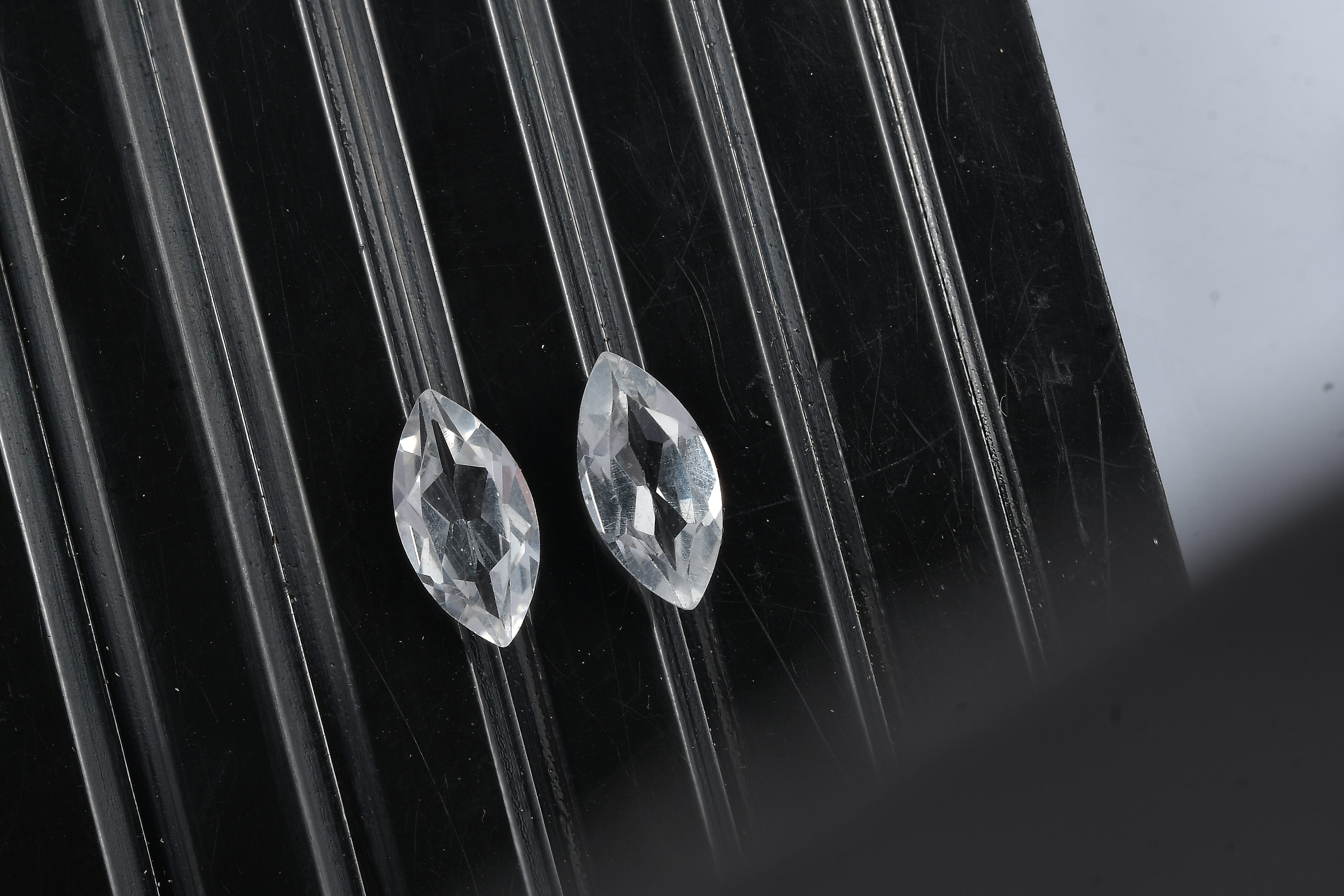 AA White Topaz Set of 2 (Mrq 8x4mm) 1.17 ctw Loose Gemstone