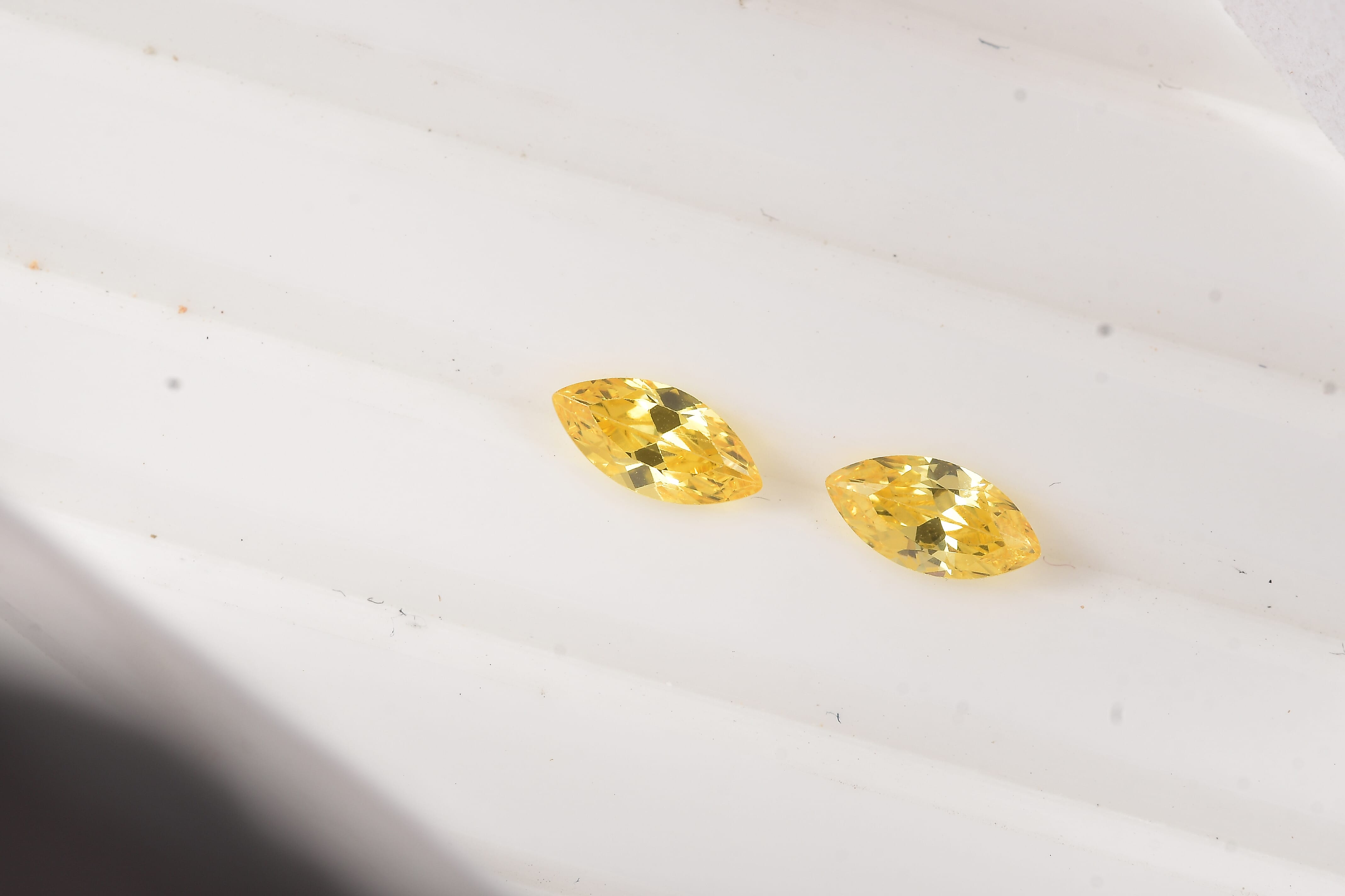 Simulated Yellow Diamond (Mrq 6x3mm) 0.73 ctw Loose Gemstone