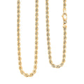 18K Yellow Gold 2.7mm Rope Necklace 20 Inches 8.60 Grams - Sticky add to cart bar
