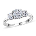 950 Platinum Luxuriant Lab Grown Diamond (E-F, VS) Timeless Trinity Ring (Size 4.5) (5 g) 1.50 ctw - Sticky add to cart bar