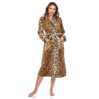 Brown Leopard Lounge Robe S/M