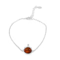 Baltic Amber Round Bracelet in Sterling Silver - Sticky add to cart bar