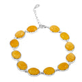 Butterscotch Amber Bracelet in Sterling Silver (7.00 In) - Sticky add to cart bar