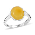 Butterscotch Amber Ring in Sterling Silver - Sticky add to cart bar