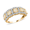 14K Yellow Gold Diamond Ring (Size 10.0) 2.00 ctw - Sticky add to cart bar