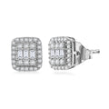 Diamond 0.50 ctw Fancy Earrings in Rhodium Over Sterling Silver - Sticky add to cart bar