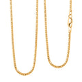 10K Yellow Gold 1.3mm Luca Necklace 18 Inches 3.3 Grams - Sticky add to cart bar