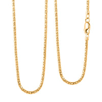 10K Yellow Gold 1.3mm Luca Necklace 18 Inches 3.3 Grams