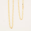 14K Yellow Gold 3mm Paper Clip Chain Necklace 24 Inches 5.97 Grams - Sticky add to cart bar