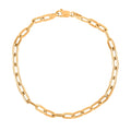 14K Yellow Gold 3mm Paper Clip Chain Bracelet (8.00 In) 1.97 Grams - Sticky add to cart bar