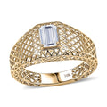 IGI Certified Luxuriant Lab Grown Diamond E-F VS 1.00 ctw Mens Ring in 10K Yellow Gold (Size 10.0) - Sticky add to cart bar