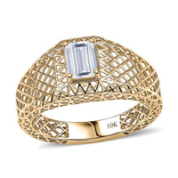 IGI Certified Luxuriant Lab Grown Diamond E-F VS 1.00 ctw Mens Ring in 10K Yellow Gold (Size 10.0)