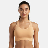 Max Studio Performance Peach Camelia Sports Bra - M