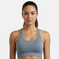 Max Studio Performance Peach Camelia Sports Bra - M