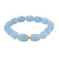 Aquamarine Bracelet in Sterling Silver 165.00 ctw
