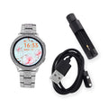 Mother's Day Special Deal Austrian Crystal Multi Functional Smart Watch in Rosetone with Stainless Steel Butterfly Buckle - Sticky add to cart bar