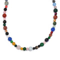 Multi Gemstone 435.00 ctw Necklace in Stainless Steel 36 Inches - Sticky add to cart bar
