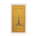 24K Golden Eiffel Tower, Icon of Romance & Elegance Emboss Sheet 55x30mm 100mg - Sticky add to cart bar