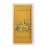 24K Golden Sydney Opera House Emboss Sheet 55x30mm 100mg