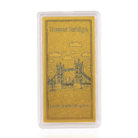 24K Golden London Tower Bridge Emboss Sheet 55x30mm 100mg