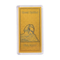 24K Golden Great Sphinx of Giza Egypt Emboss Sheet 55x30mm 100mg - Sticky add to cart bar