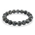 Larvikite 178.00 ctw Beaded Stretch Bracelet - Sticky add to cart bar