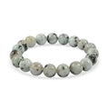 Kiwi Jasper 178.00 ctw Beaded Stretch Bracelet - Sticky add to cart bar